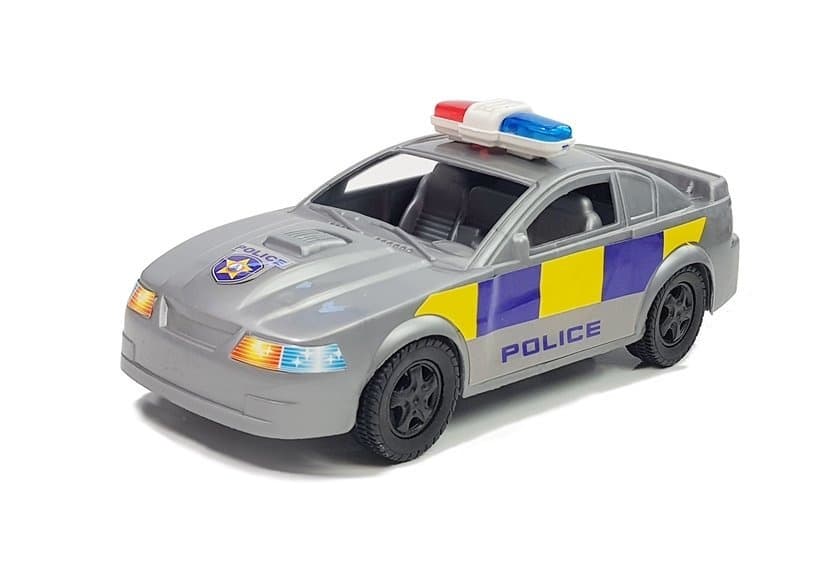 Policijski set vozil s lučmi in zvoki (helikopter, avto, motor) 3