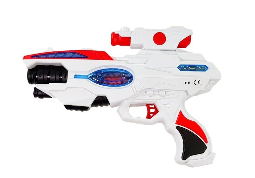LEAN TOYS vesoljski laserski pištola z masko 2
