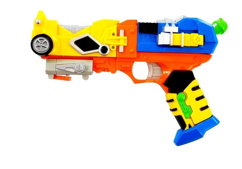 Pištola na penaste puščice LEAN TOYS Robot 2v1 s masko 3