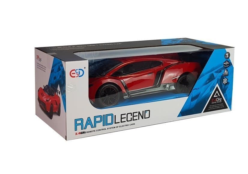 Rdeče RC športno dirkalno vozilo LEAN TOYS 1:10 4