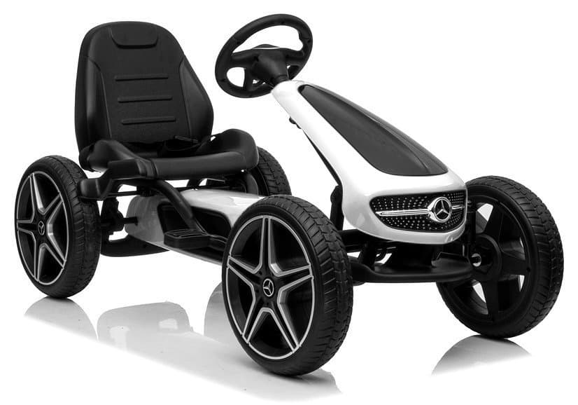 LEAN CARS Gokart na pedala Mercedes, bel