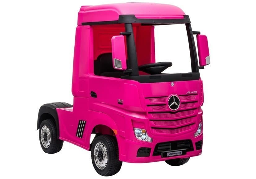LEAN CARS Avto na akumulator Mercedes Actros, roza, 4x4