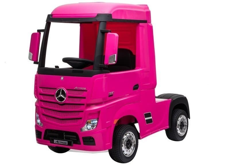 LEAN CARS Avto na akumulator Mercedes Actros, roza, 4x4 3