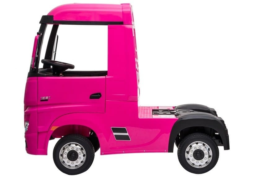 LEAN CARS Avto na akumulator Mercedes Actros, roza, 4x4 4