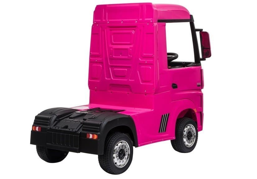 LEAN CARS Avto na akumulator Mercedes Actros, roza, 4x4 5