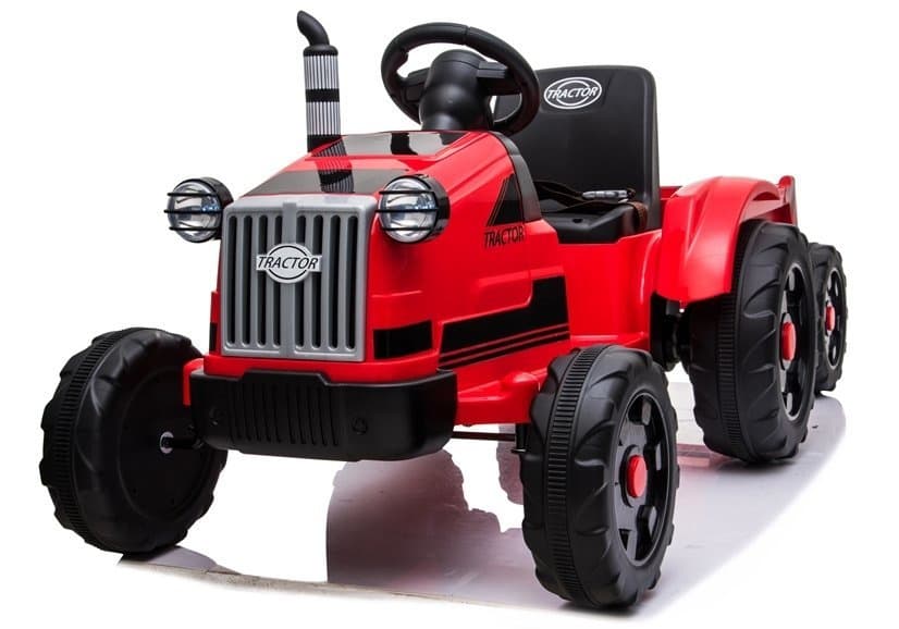 Traktor na Akumulator za Otroke LEAN CARS CH9959 Rdeč s Priklopnikom 7