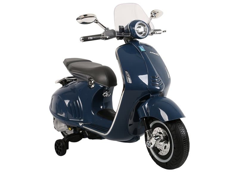 Skuter na Akumulator LEAN CARS Vespa GTS 300 Mini Modri z LED Lučjo