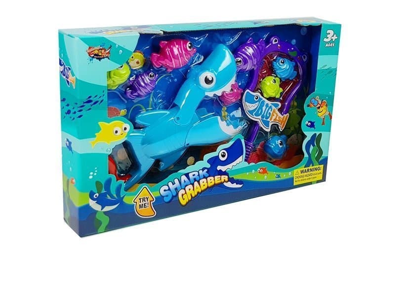Kopalna Igra LEAN TOYS Rekin Lovilec Ribic in Mreža 7