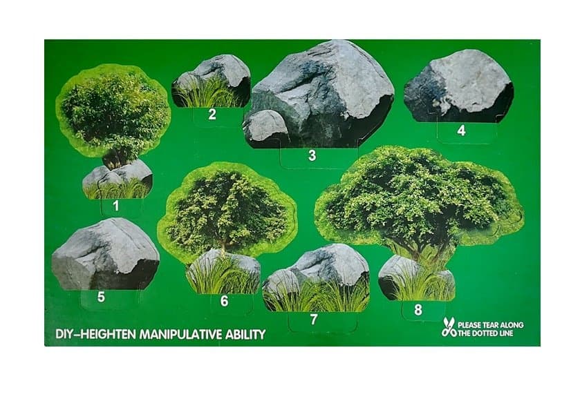 Figure Žiraf LEAN TOYS - Družina (3 kosi) + Ozadje 6
