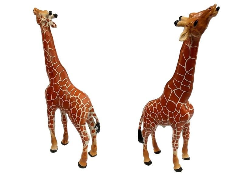 Figure Žiraf LEAN TOYS - Družina (3 kosi) + Ozadje 3