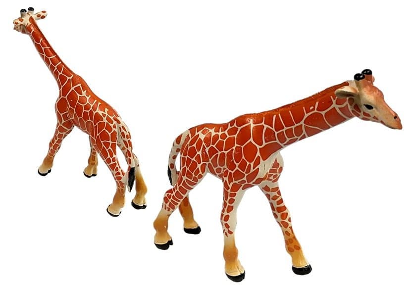 Figure Žiraf LEAN TOYS - Družina (3 kosi) + Ozadje 4