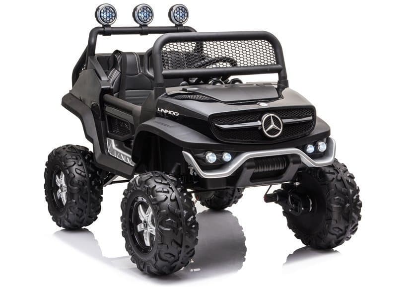 Avto na Akumulator LEAN CARS Mercedes Unimog S 4x45W, Črn