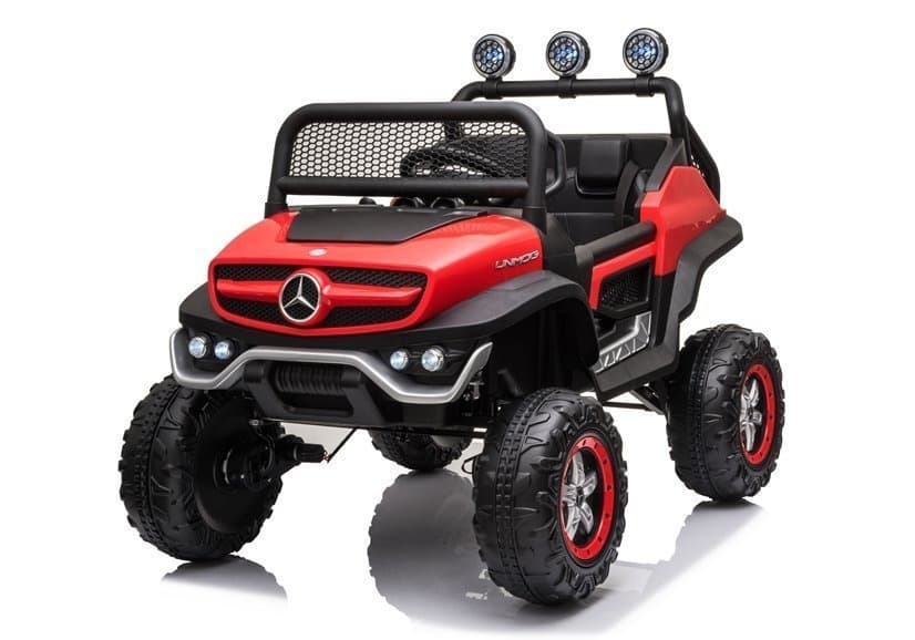 Avto na Akumulator LEAN CARS Mercedes Unimog S 4x45W, Rdeč 2