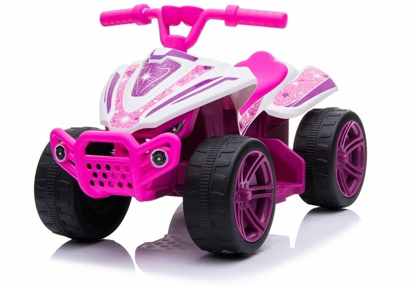 Quad na akumulator TR1805, belo-roza 3