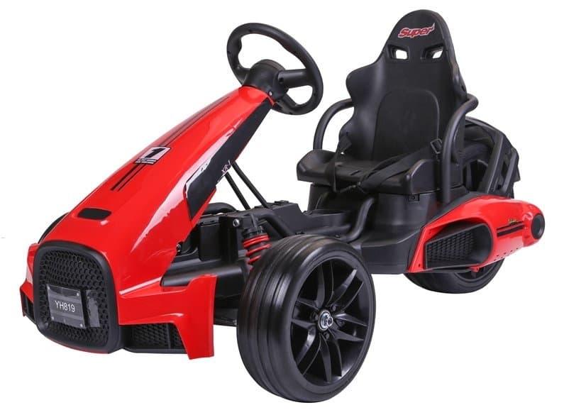 Gokart na akumulator CH9939, rdeč, EVA kolesa 3