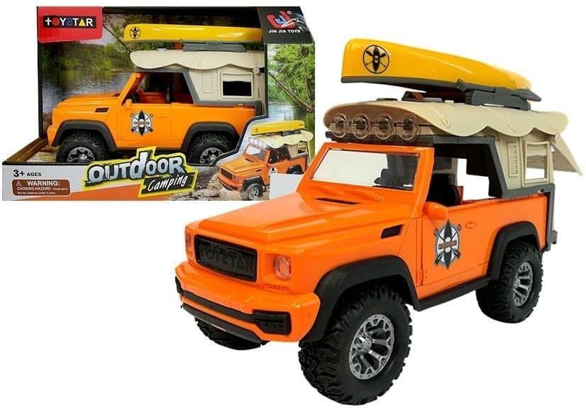 LEAN TOYS Avtodom Jeep z zvoki in lučmi ter kajakom