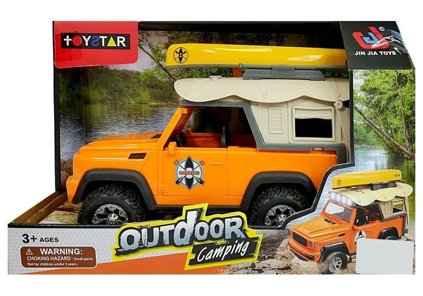 LEAN TOYS Avtodom Jeep z zvoki in lučmi ter kajakom 7