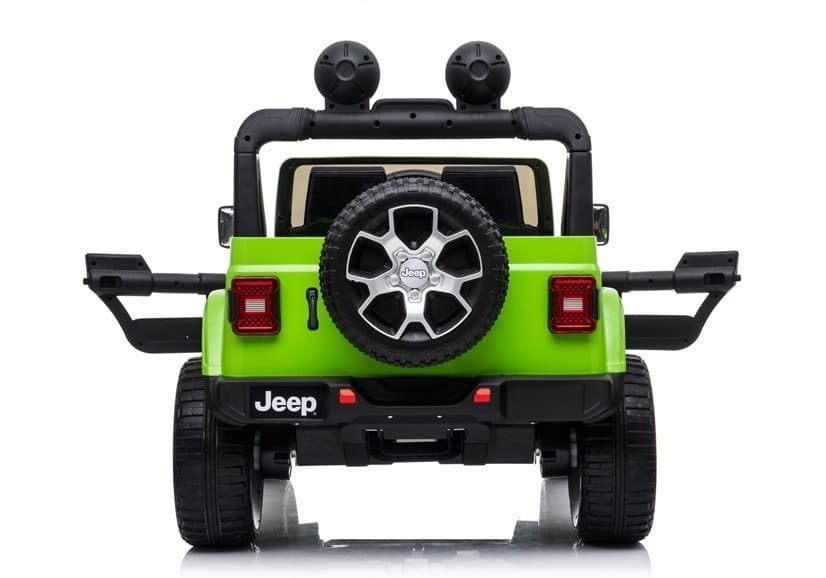 LEAN CARS Akumulatorski Jeep Rubicon 4x4, LED luči, MP3, daljinec, zelen 4