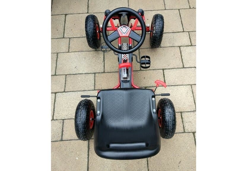 Rdeč gokart A-15 s pnevmatikami 7