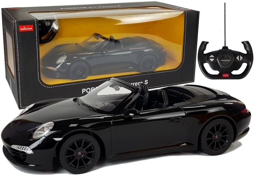 Rastar RC Porsche 911 Carrera S, črn, 1:12 - model avtomobila na daljinsko upravljanje
