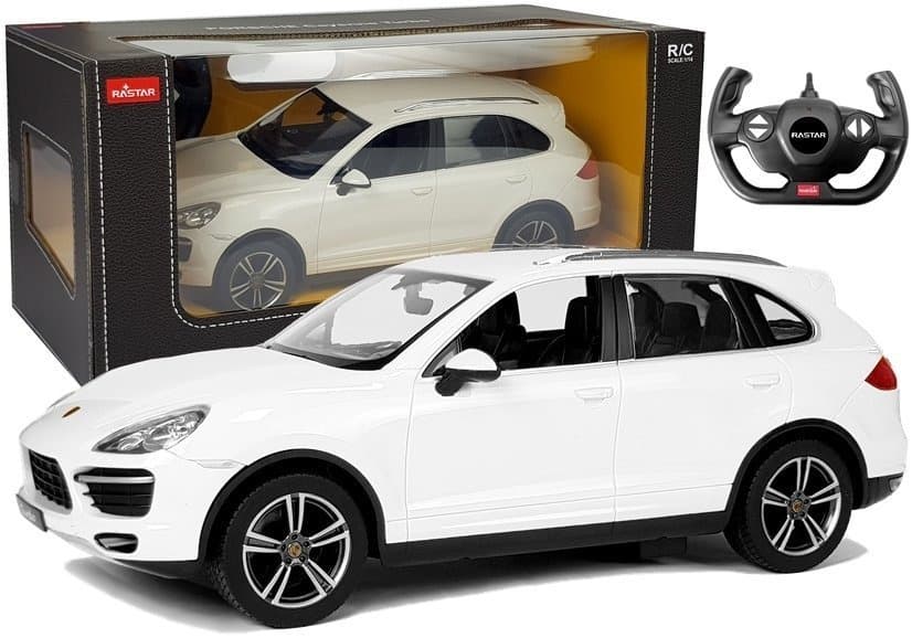 Rastar RC Porsche Cayenne, bel, 1:14 - avto na daljinsko upravljanje