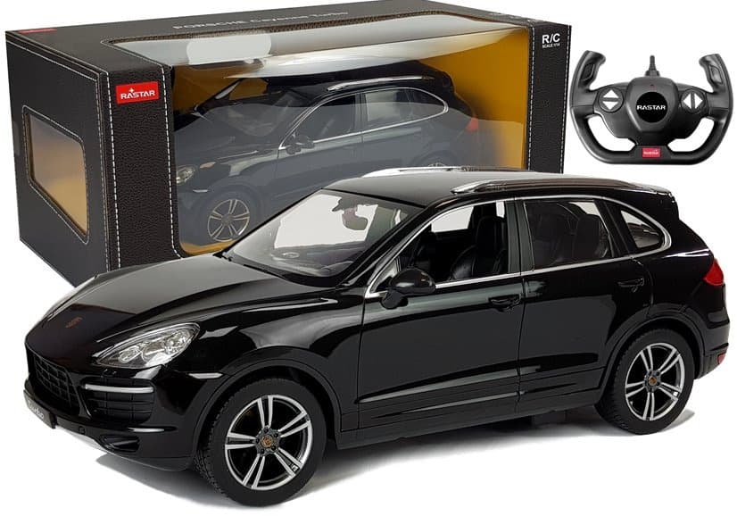 Porsche Cayenne Turbo RC avto, Rastar, črn, 1:14