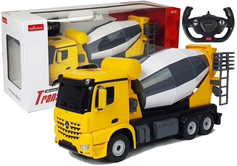 Rastar RC Mercedes-Benz Arocs beton mešalec, rumen, 1:14 - avto na daljinsko upravljanje