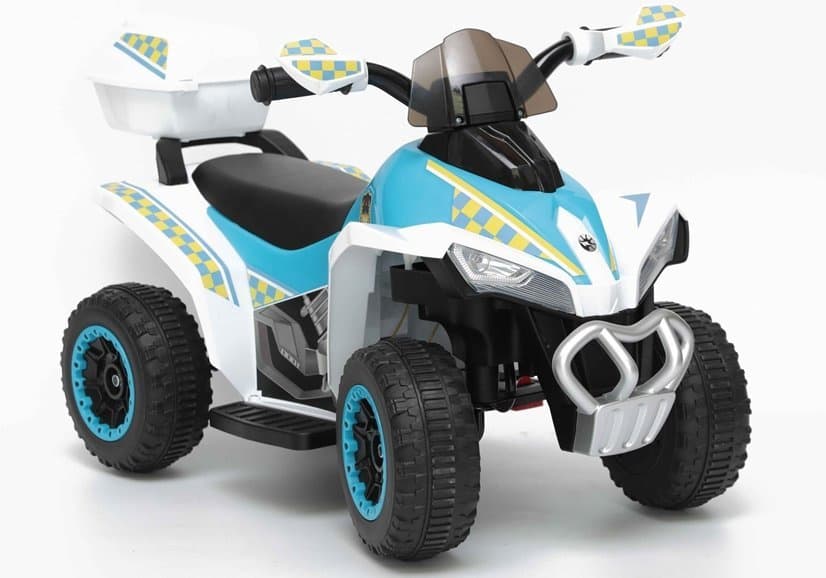 LEAN CARS Akumulatorski quad GTS1188-A - LED luči, glasba, bel, policijski 7