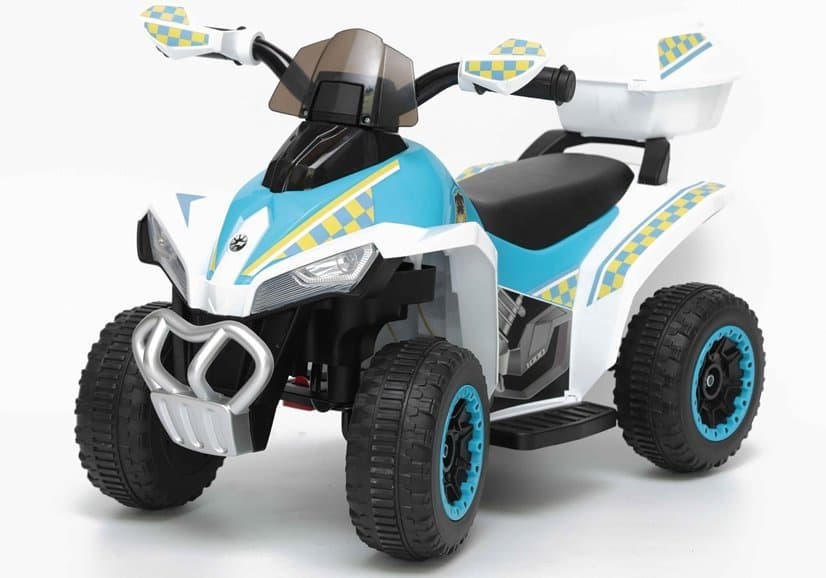 LEAN CARS Akumulatorski quad GTS1188-A - LED luči, glasba, bel, policijski 2