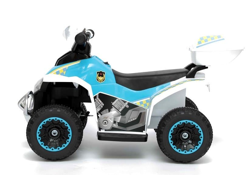 LEAN CARS Akumulatorski quad GTS1188-A - LED luči, glasba, bel, policijski 4