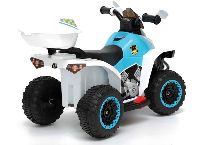 LEAN CARS Akumulatorski quad GTS1188-A - LED luči, glasba, bel, policijski 5