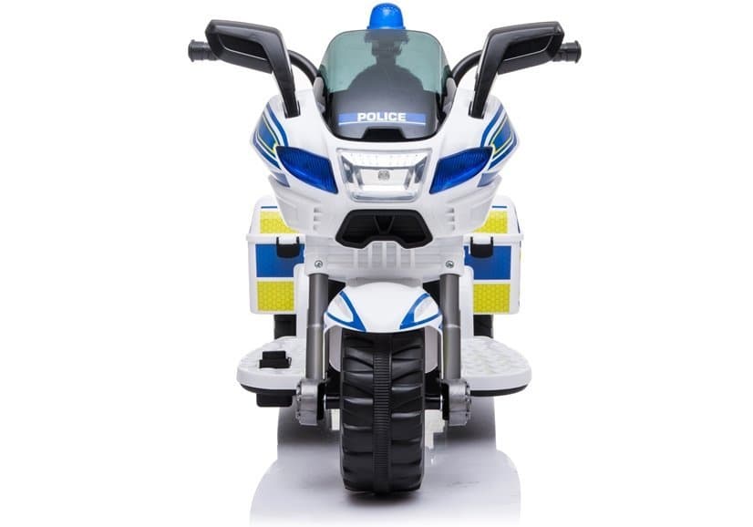 LEAN CARS Motor na akumulator, policijski, beli 6