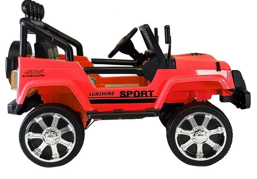 LEAN CARS Jeep S2388 na akumulator, rdeč, 4x45W 3