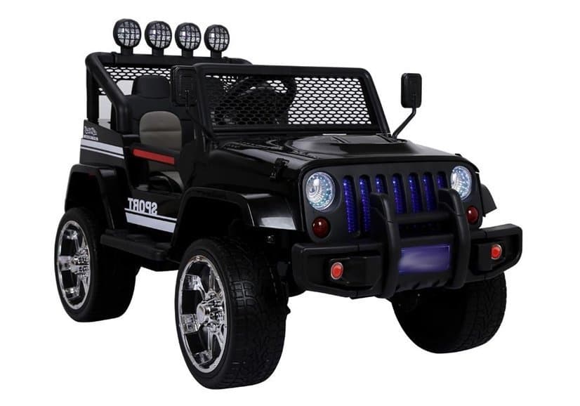 LEAN CARS Jeep S2388 na akumulator, črn, 4x45W