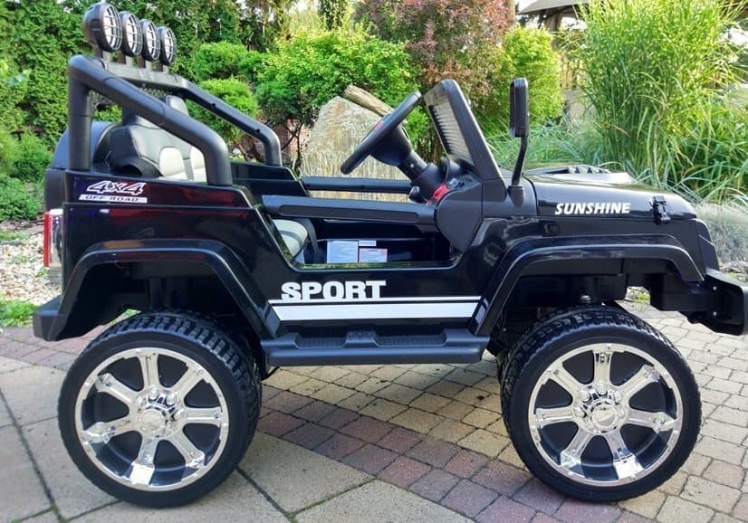 LEAN CARS Jeep S2388 na akumulator, črn, 4x45W 7