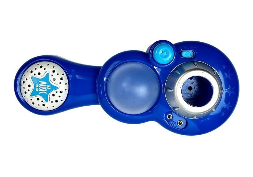LEAN TOYS Karaoke set z mikrofonom in stojalom, modri 5