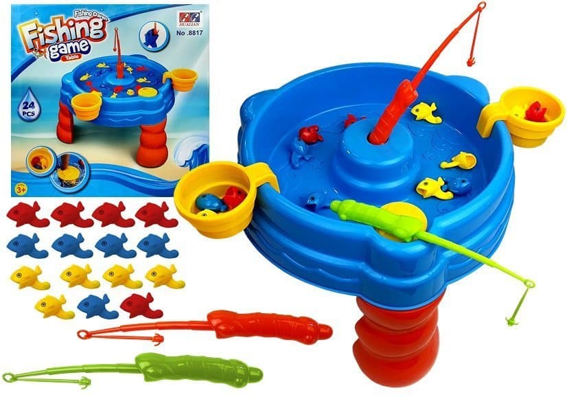 Komplet LEAN TOYS za ribolov z ribiško palico, 15 ribic
