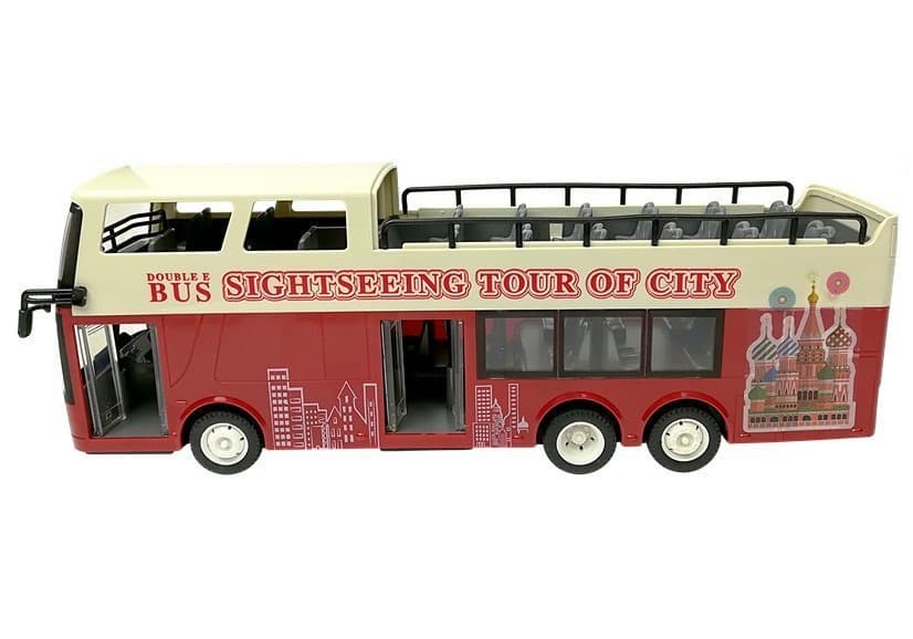 DOUBLE E dvonadstropni avtobus na daljinsko upravljanje R/C 2.4G, 1:18 4