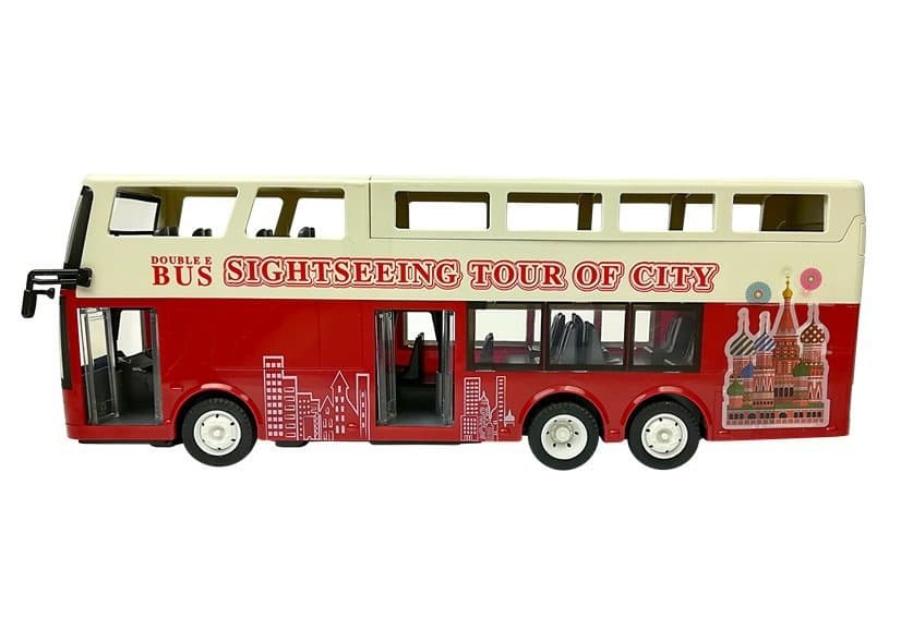 DOUBLE E dvonadstropni avtobus na daljinsko upravljanje R/C 2.4G, 1:18 5