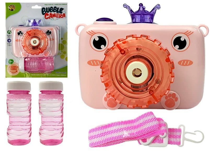 LEAN TOYS aparat za mehurčke, roza, na baterije