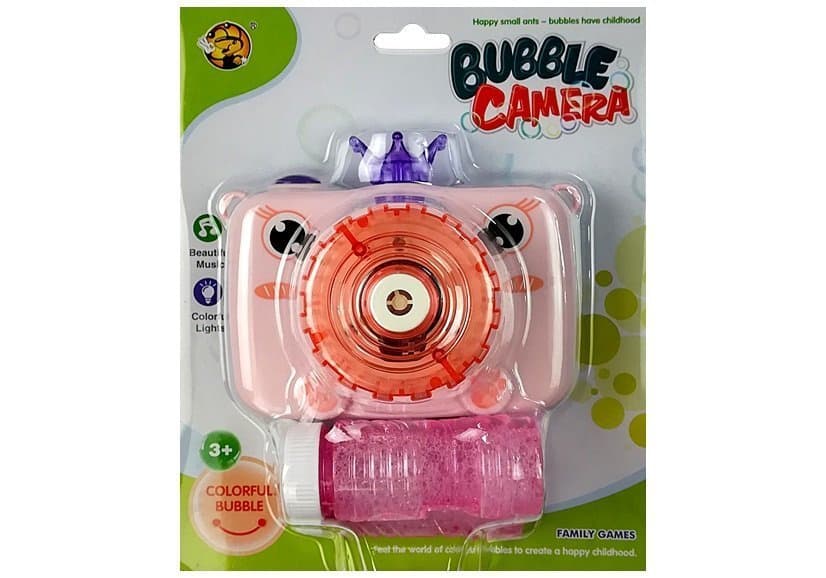 LEAN TOYS aparat za mehurčke, roza, na baterije 6