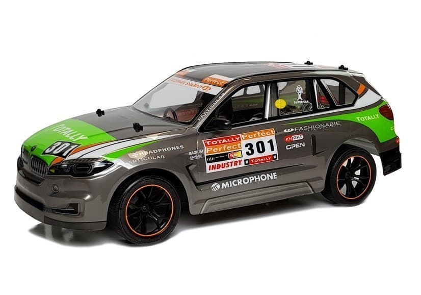 Daljinsko vodeno športno RC vozilo, 1:10, 2.4G, sivo 2
