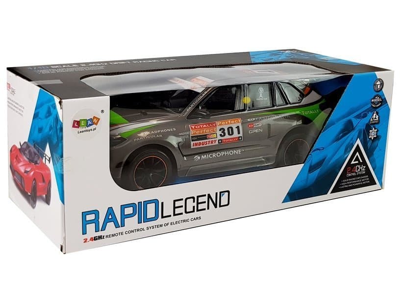 Daljinsko vodeno športno RC vozilo, 1:10, 2.4G, sivo 3