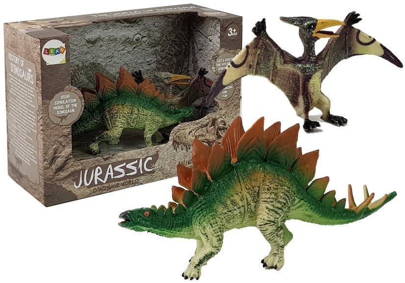 Komplet figuric dinozavrov, Stegosaurus, Pteranodon