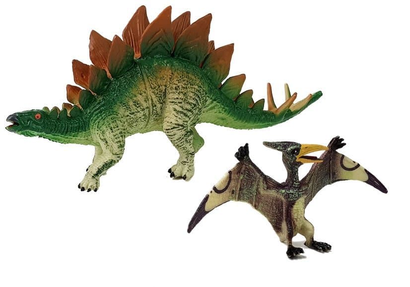 Komplet figuric dinozavrov, Stegosaurus, Pteranodon 2