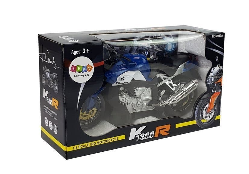 Motocikel na akumulator, modre barve 3