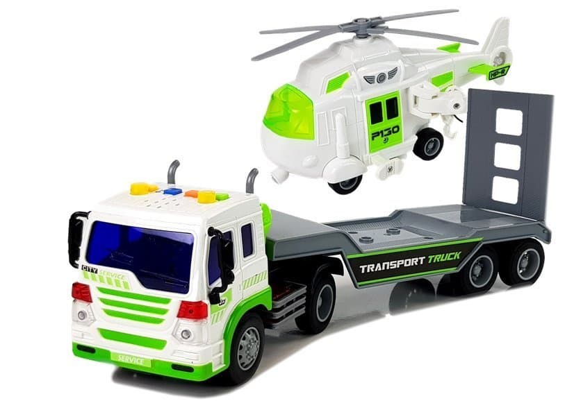 Avto transporter na akumulator, 1:16, s helikopterjem 2