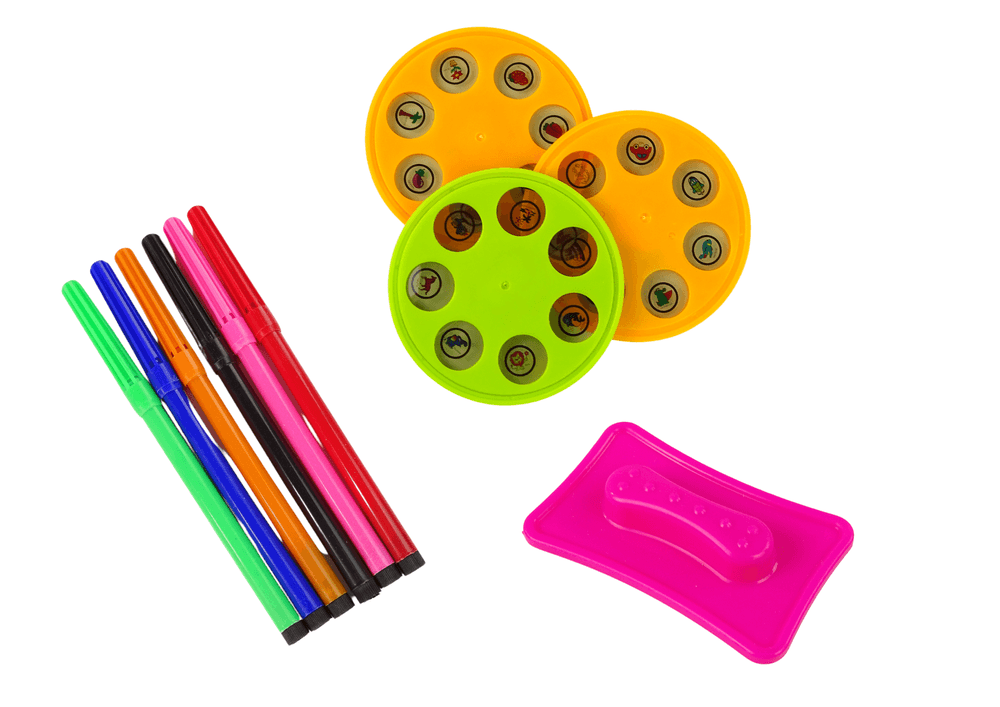 LEAN TOYS Projektor cvetlica z rollico za risanje in dodatki 3