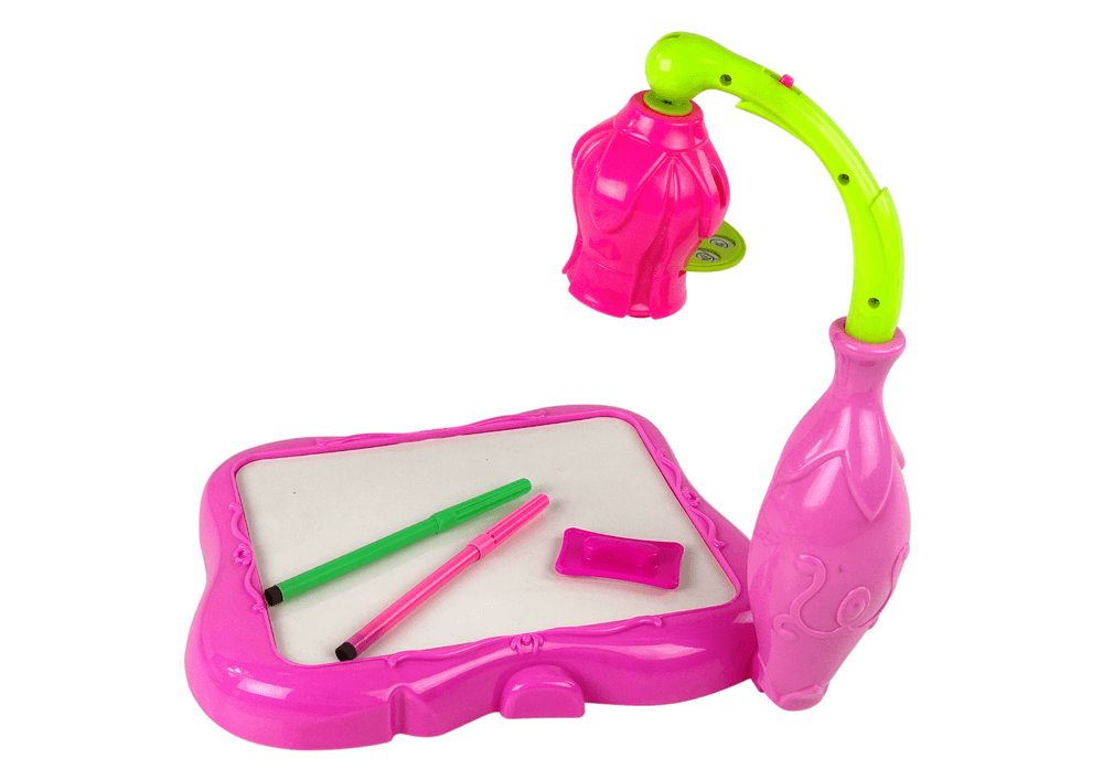 LEAN TOYS Projektor cvetlica z rollico za risanje in dodatki 2