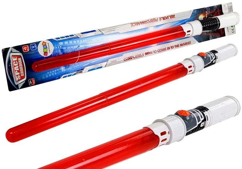 Svetleči meč LEAN TOYS za junaka galaksije, modri, 68 cm